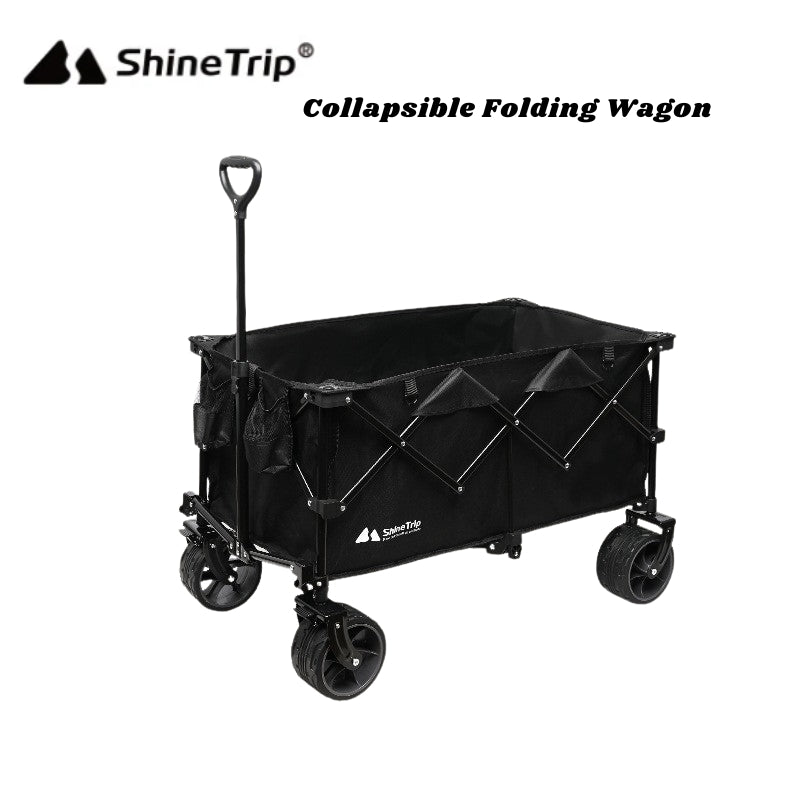 ShineTrip Collapsible Folding Wagon β Heavy-Duty Wagon for Camping Shopping