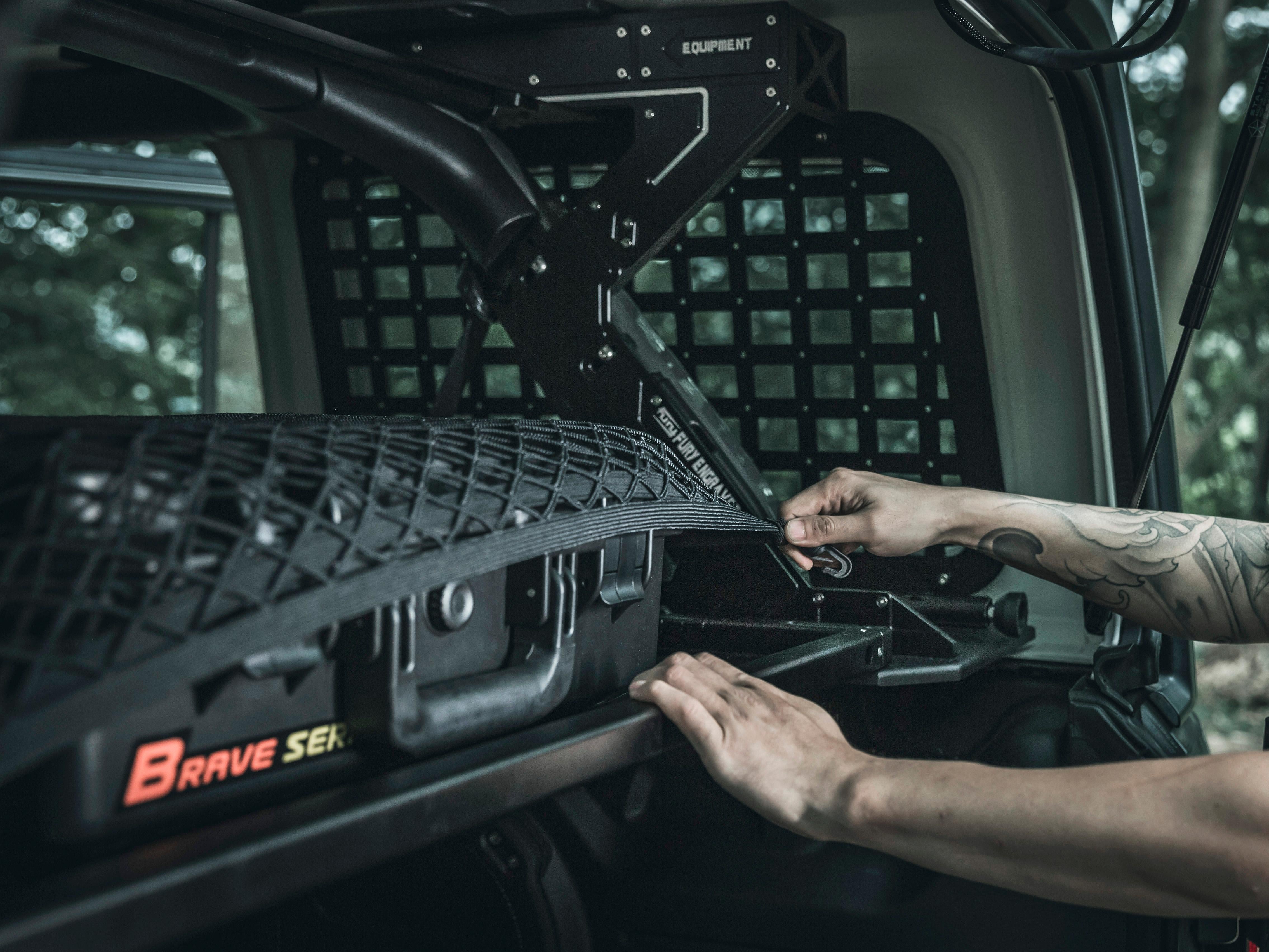 2018-2023 Jeep Wrangler JL FURY Cargo Rack – Multi-Functional Aluminum-Magnesium Alloy Storage