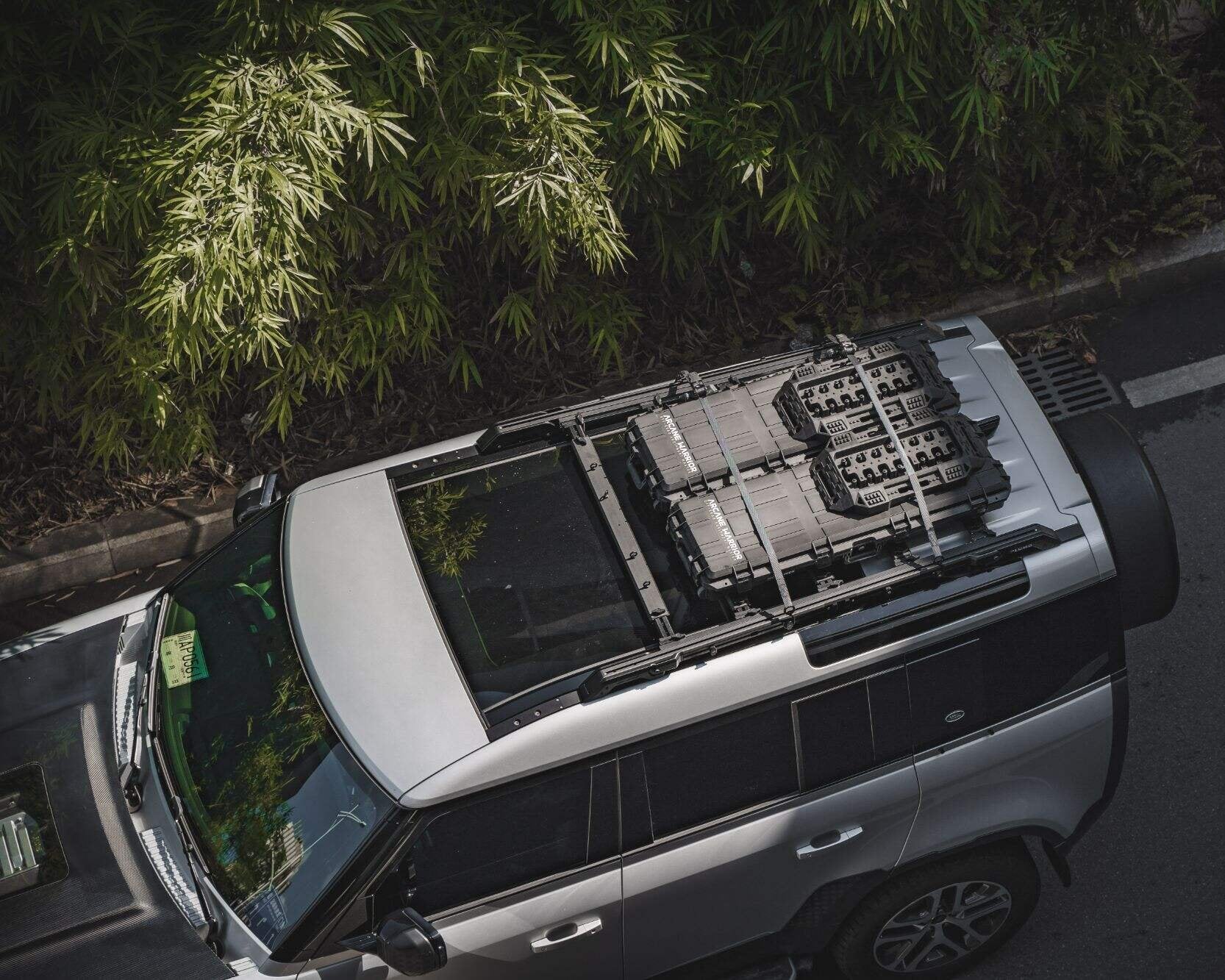 2020-2025 Land Rover Defender 110 PLUMB M-One Series Sliding Roof Rack – Aluminum-Magnesium Alloy Cargo Rack