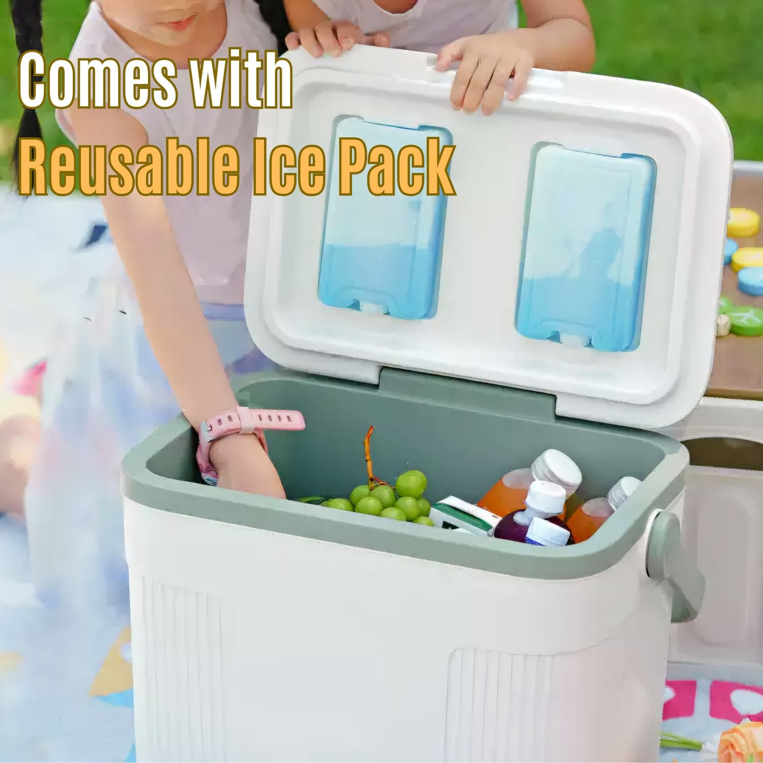 10QT / 23QT Cooler Box – PU Foam Insulation, Ice Pack Included