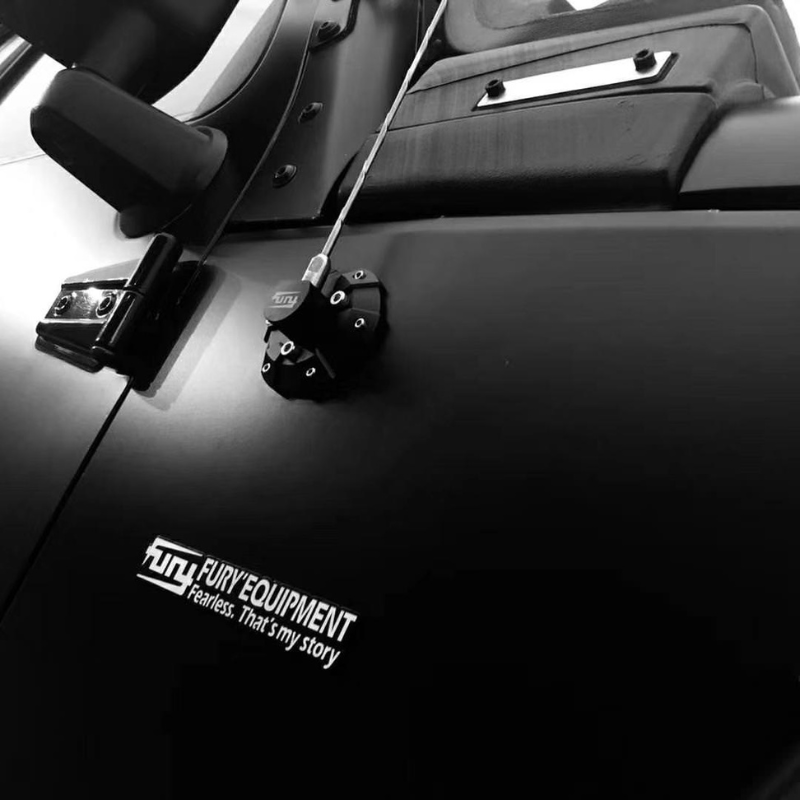 2007-2023 Jeep Wrangler JK, JL & Gladiator JT FURY Antenna Base Cover – Aluminum-Magnesium Alloy Antenna Mount Cap
