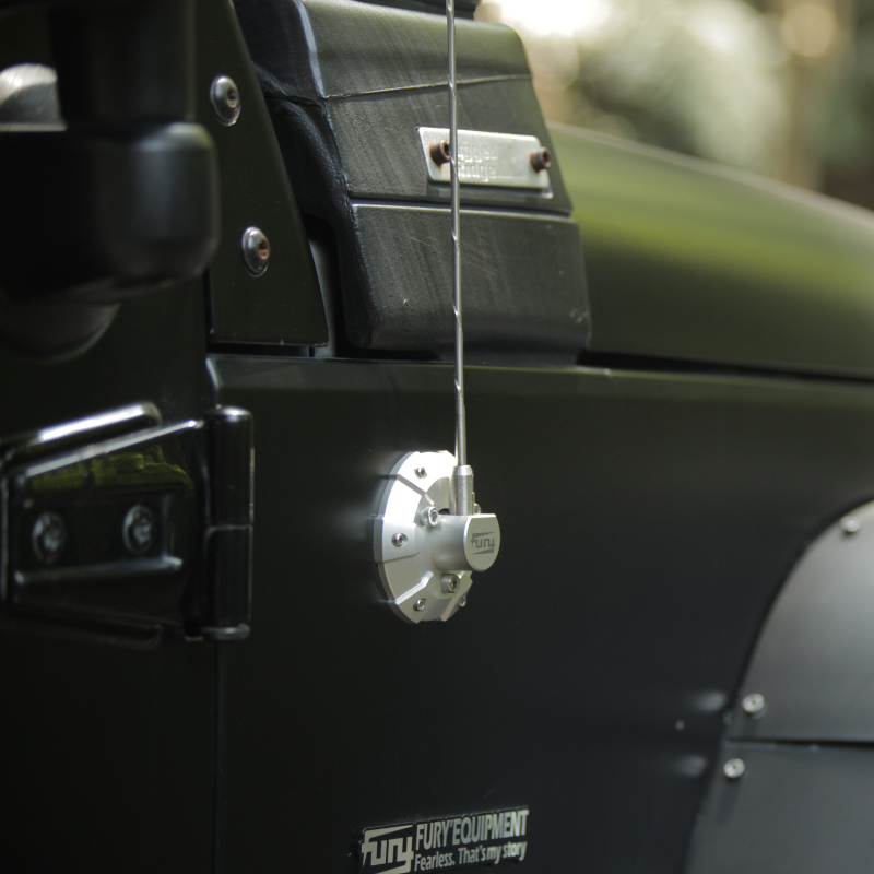 2007-2023 Jeep Wrangler JK, JL & Gladiator JT FURY Antenna Base Cover – Aluminum-Magnesium Alloy Antenna Mount Cap