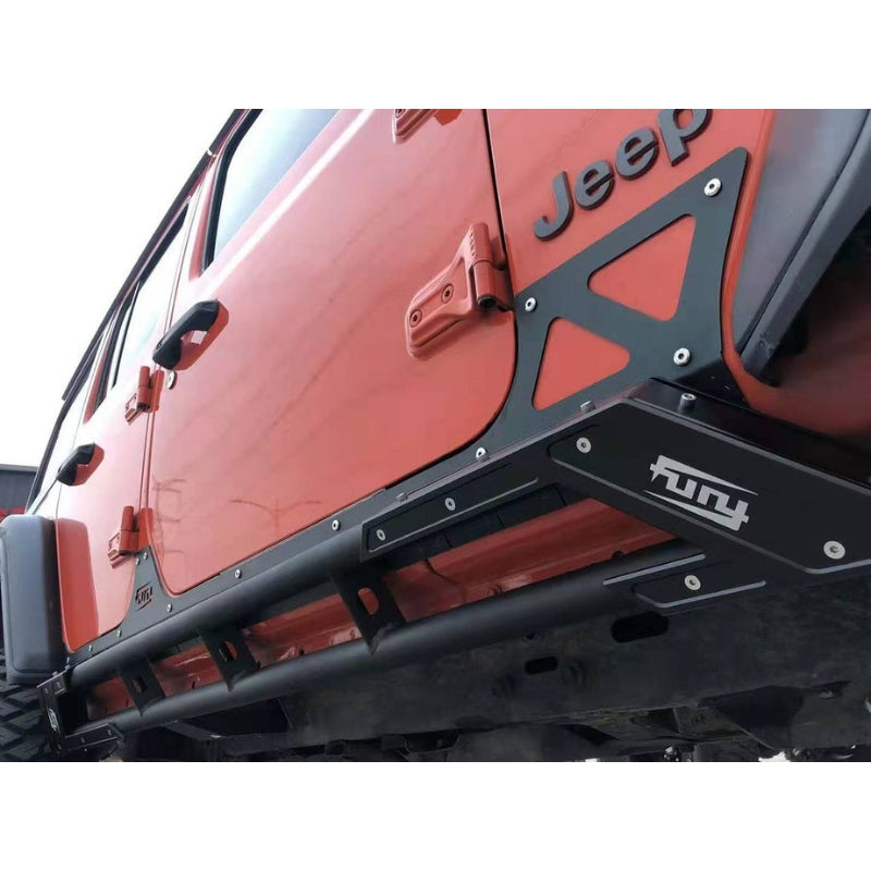 2007-2024 Jeep Wrangler JK & JL FURY Rocker Panel Guards – Aluminum-Magnesium Alloy RockSkins