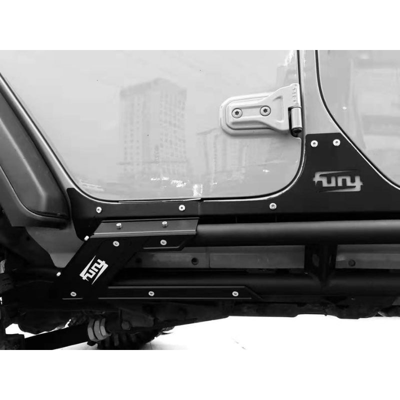 2007-2024 Jeep Wrangler JK & JL FURY Rocker Panel Guards – Aluminum-Magnesium Alloy RockSkins