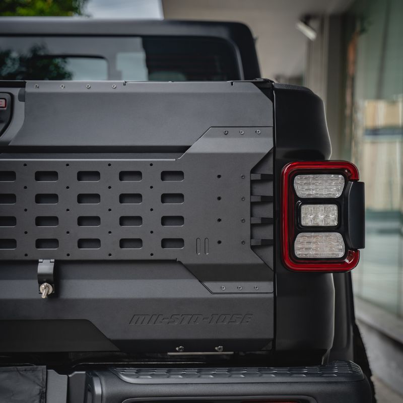 For 2020-2024 Jeep Gladiator JT FURY Tailgate MOLLE Panel – Aluminum Tool Organizer