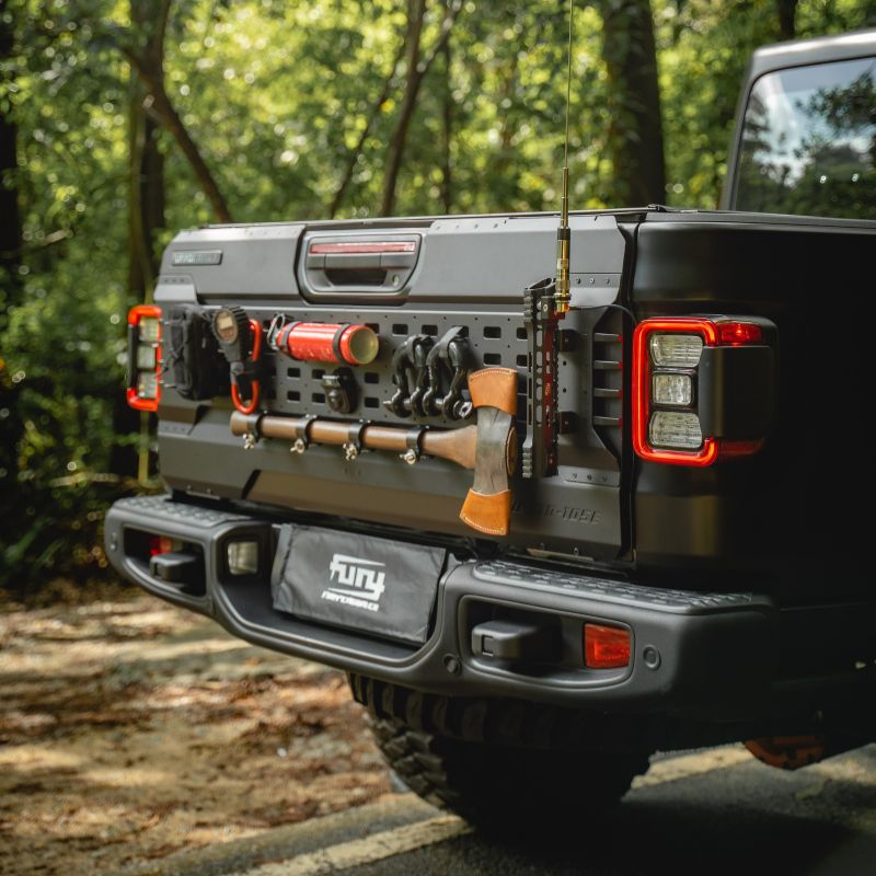 For 2020-2024 Jeep Gladiator JT FURY Tailgate MOLLE Panel – Aluminum Tool Organizer